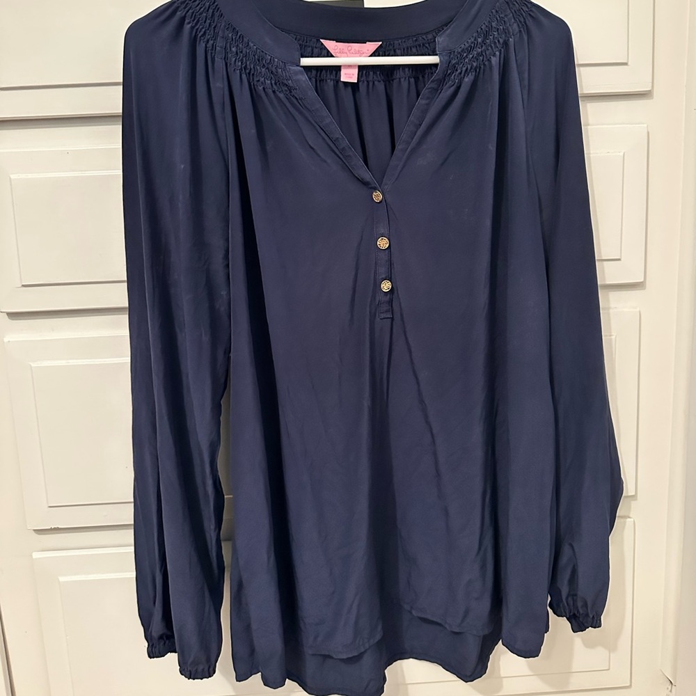 Navy Lilly Pulitzer Elsa top